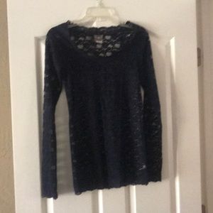 Free people sheer lace top